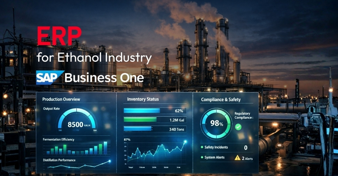 ERP for Ethanol Distillery: How SAP Business One Is Transforming Indian Distilleries